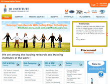 Tablet Screenshot of jhinstitute.com